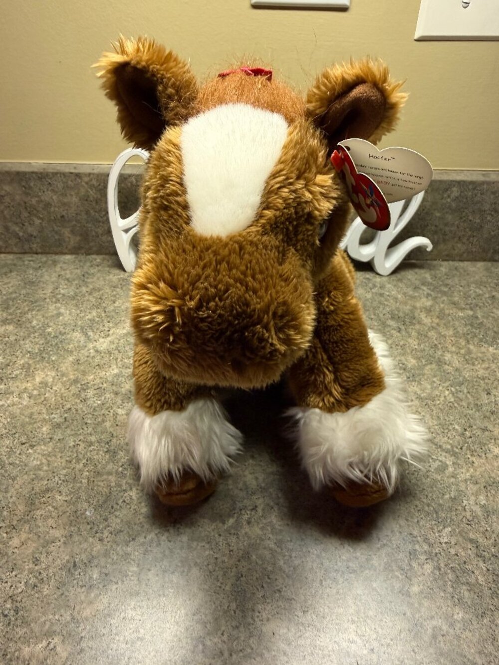 TY 2002 Clydesdale "Hoofer" the Horse Beanie Baby